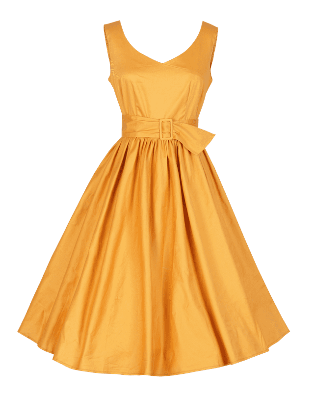 Yellow Sleevless Dress